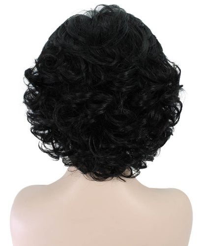 Black Tousled Hairdo Bob Wig with Windblown Layers