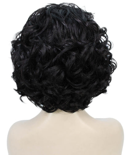 Black Curly Asymmetrical Hairstyles