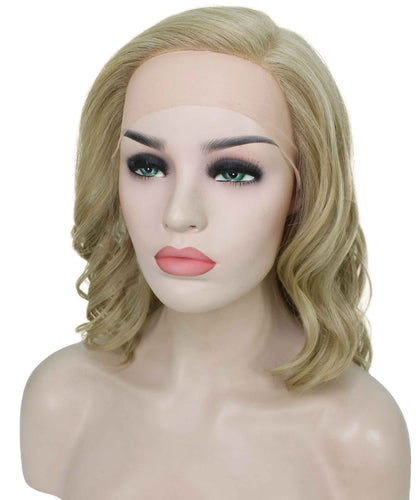 Honey Blonde synthetic swiss lace front wigs