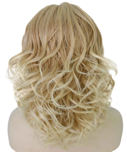 Golden Blonde with 613 Plantinum Tips swiss lace wig