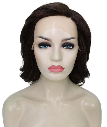 Chestnut Brown with Light Brown Highlight swiss lace wig