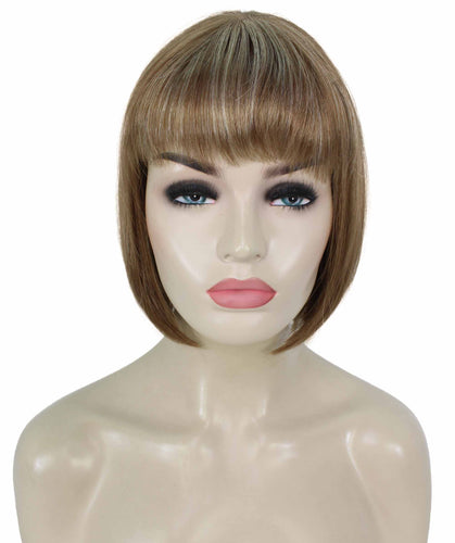  Light Aurburn with Bld Highlight Front bob wigs for women