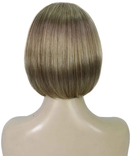 Honey Blonde with Light Brown Highlightbob wigs for women