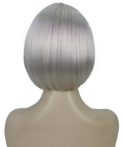 Silver Grey bob wigs for women