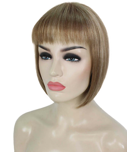 Light Blonde with Blonde Highlight bob wigs for women