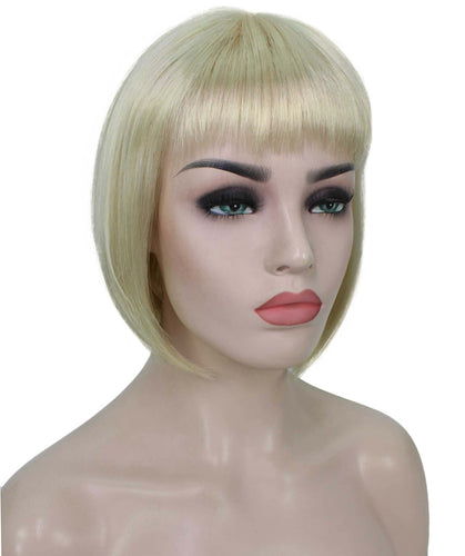 Platinum Blonde bob wigs for women