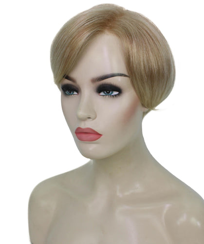 Golden Blonde with 613 Plantinum Tips Pixie Hair Wig