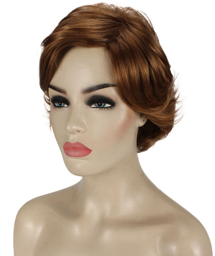 Medium Auburn with Light Aurburn Tips Pixie Bob Wig