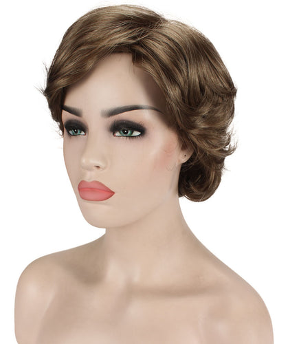 Ash Light Brown Pixie Bob Wig