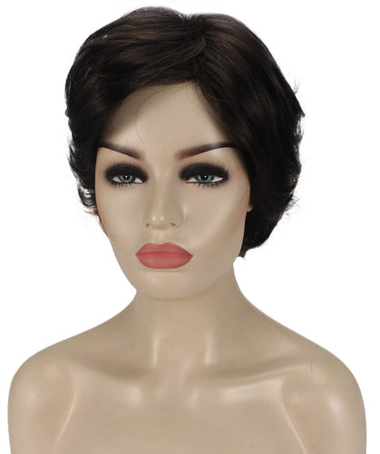 Dark Brown Pixie Bob Wig