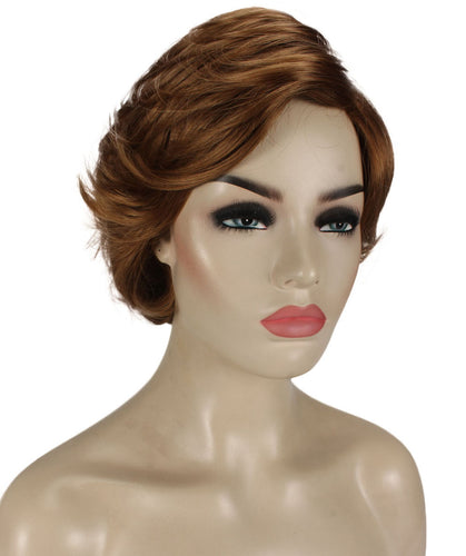 Medium Auburn with Light Aurburn Tips Pixie Bob Wig