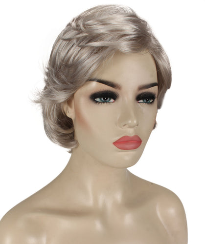 Light Silver Grey Pixie Bob Wig