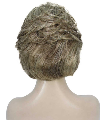 Honey Blonde with Light Brown Highlight Pixie Bob Wig