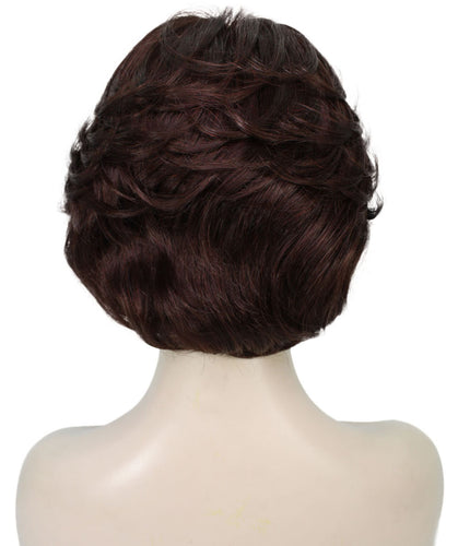 Dark Auburn Pixie Bob Wig