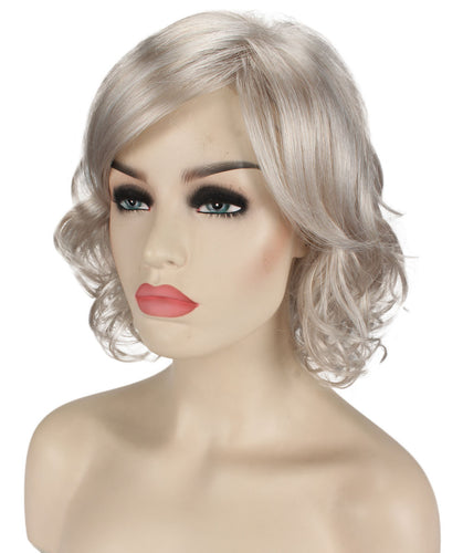 bob wigs with side part and bangs