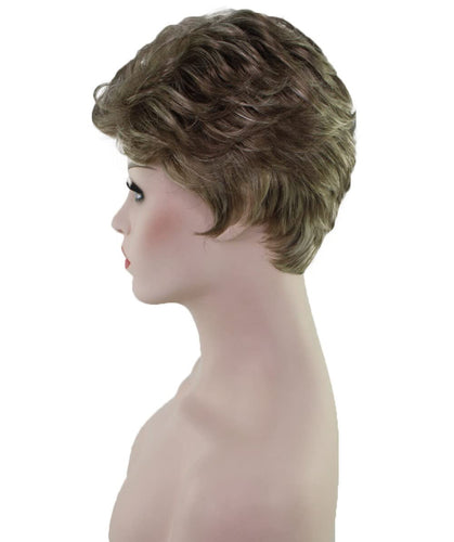 short wavy wig