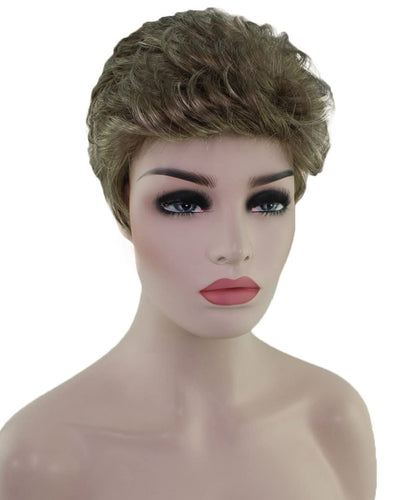 short wavy wig