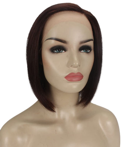 side part frontal wig straight