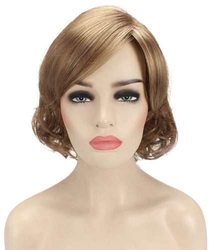 bob wigs with side part and bangs