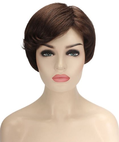 June by Still Me| Feathered Layered Bob| Kanekalon Synthetic Full Wig