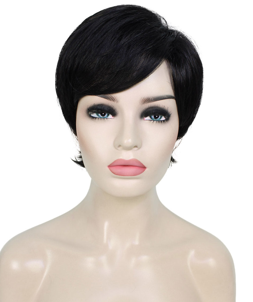 short pixie straight hair wig