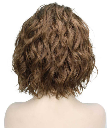 Light Brown tousled bob wig