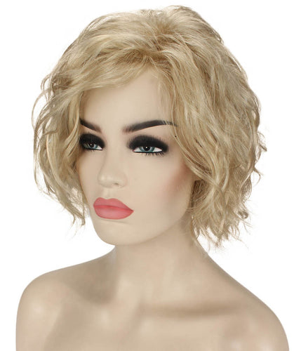 Light Blonde tousled bob wig