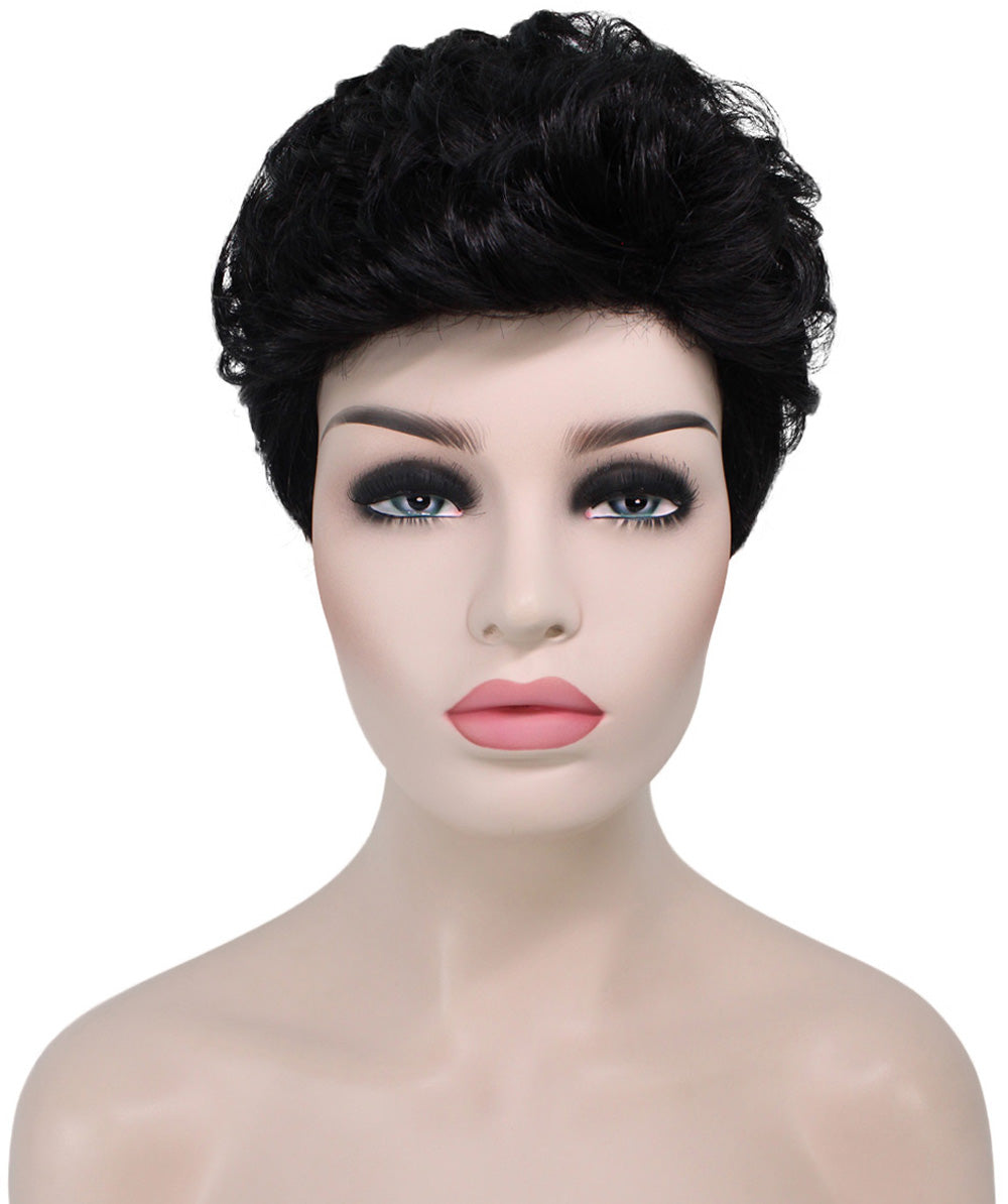 short wavy wig