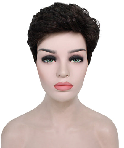 short wavy wig