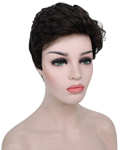 short wavy wig