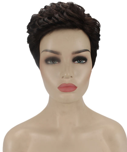 short wavy wig