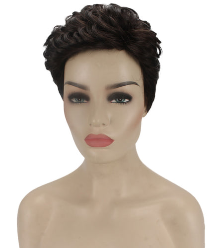 short wavy wig