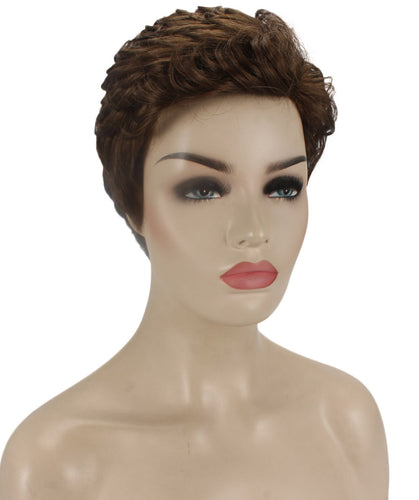 short wavy wig