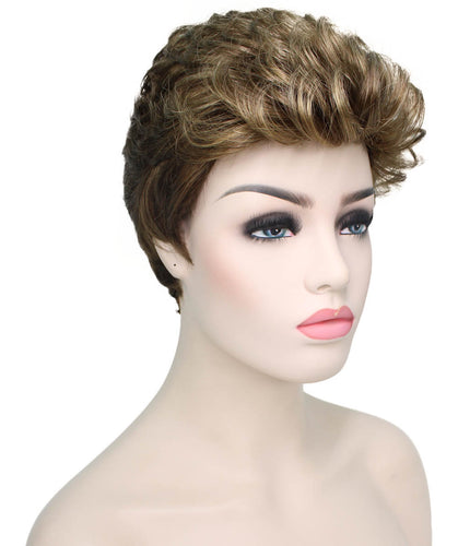 short wavy wig