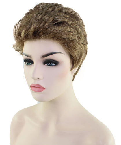 short wavy wig