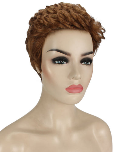 short wavy wig