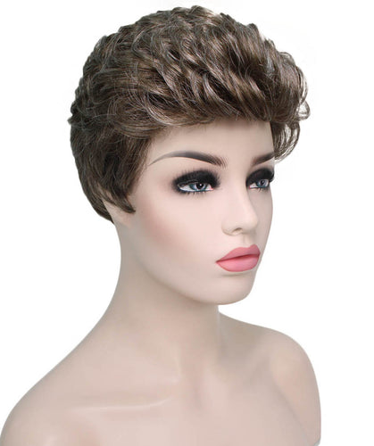 short wavy wig