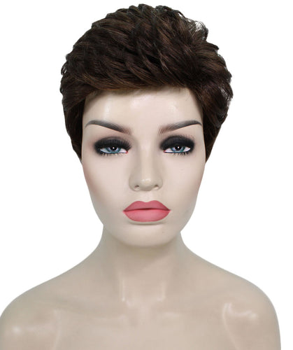 short wavy wig