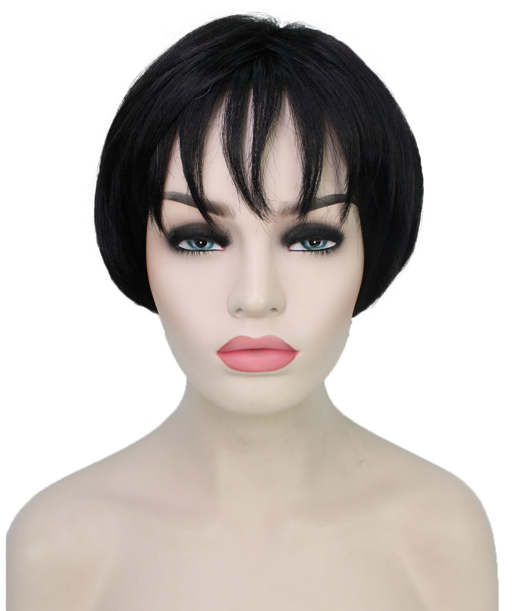 Gloria Wig by Still Me | Angled Bob with Wispy Bangs | Kanekalon Synthetic Full Wig