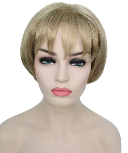 Gloria Wig by Still Me | Angled Bob with Wispy Bangs | Kanekalon Synthetic Full Wig