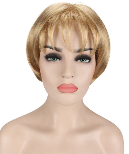 Gloria Wig by Still Me | Angled Bob with Wispy Bangs | Kanekalon Synthetic Full Wig