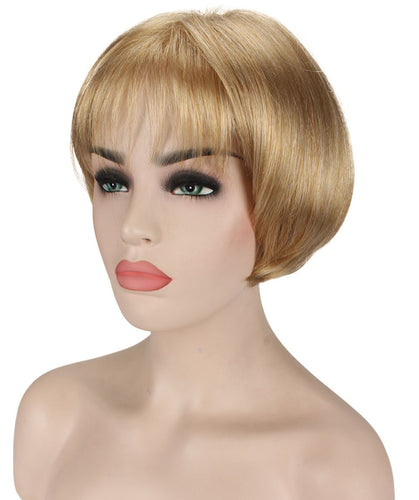 Gloria Wig by Still Me | Angled Bob with Wispy Bangs | Kanekalon Synthetic Full Wig