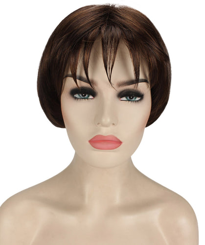 Gloria Wig by Still Me | Angled Bob with Wispy Bangs | Kanekalon Synthetic Full Wig