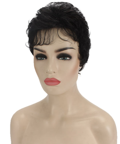 Black short pixie wigs