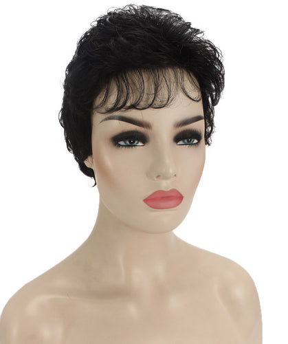 Black short pixie wigs