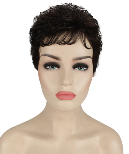 Off Black short pixie wigs