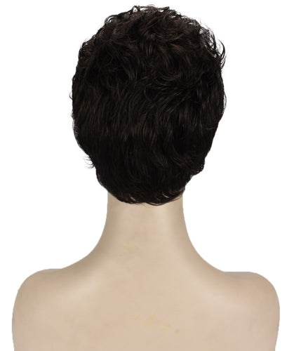 Off Black short pixie wigs