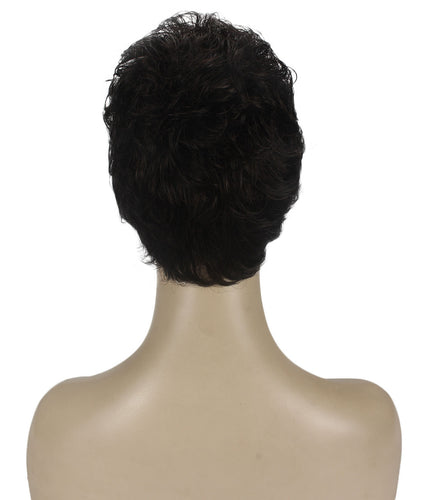 Dark Brown short pixie wigs