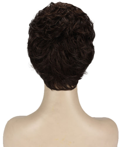 Chestnut Brown short pixie wigs