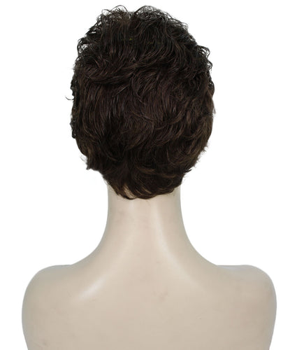 Medium Brown short pixie wigs